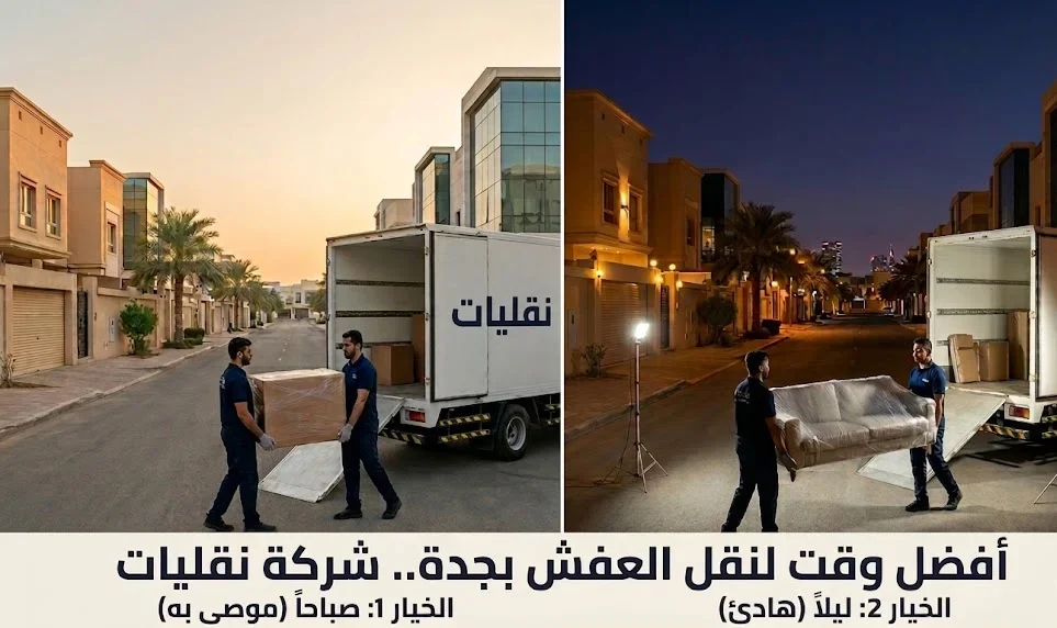 افضل وقت لنقل العفش بجدة