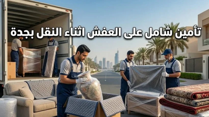 "عقد تأمين شامل على العفش اثناء النقل بجدة من شركة نقليات